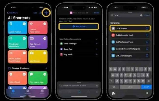 三门峡苹果14锁屏维修店分享iPhone14升级iOS16.4后如何创建锁屏快捷方式 