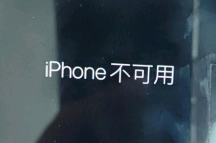 三门峡苹果服务网点分享锁屏界面显示“iPhone 不可用”如何解决 